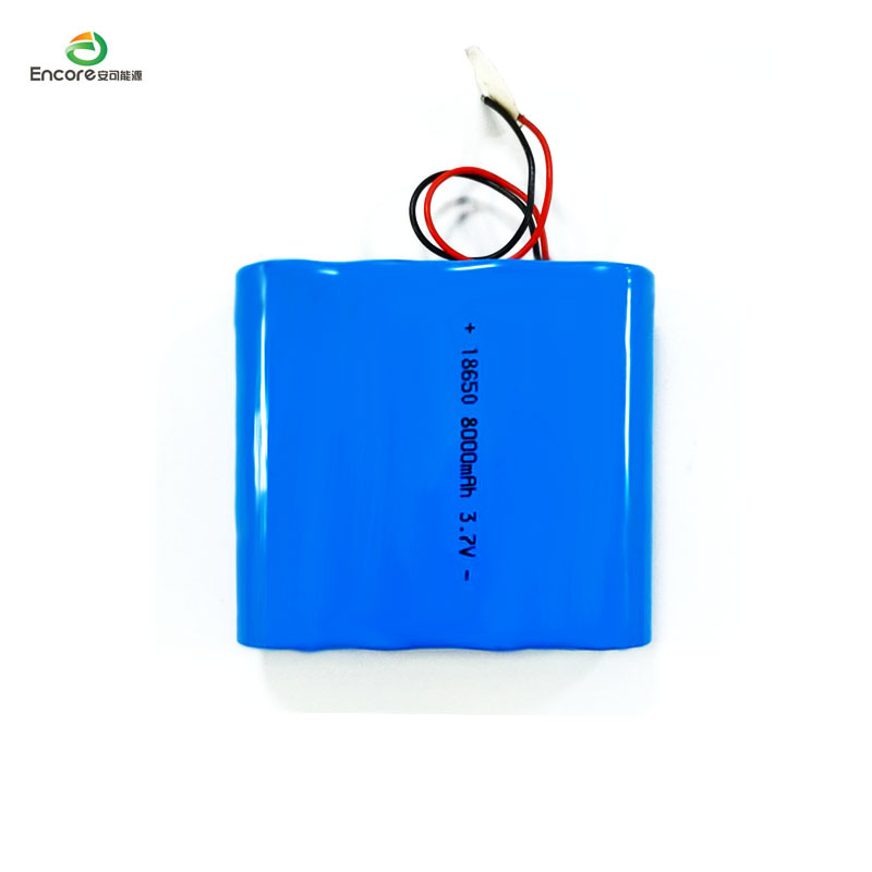 18650 8000mAh 3.7V लिथियम आयन बैटरी पैक