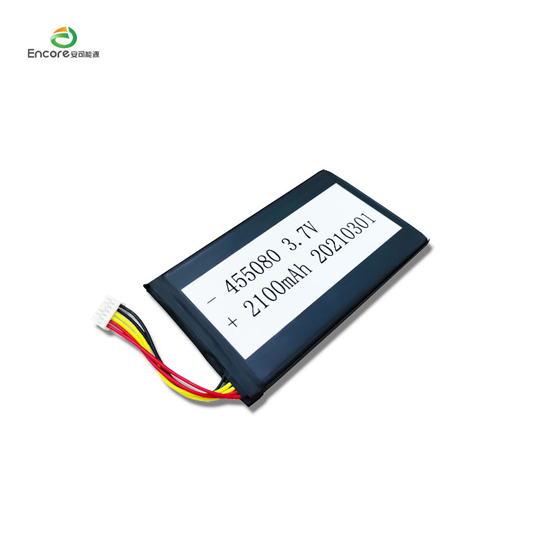 3.7v 2100mah 455080 लाइपो बैटरी