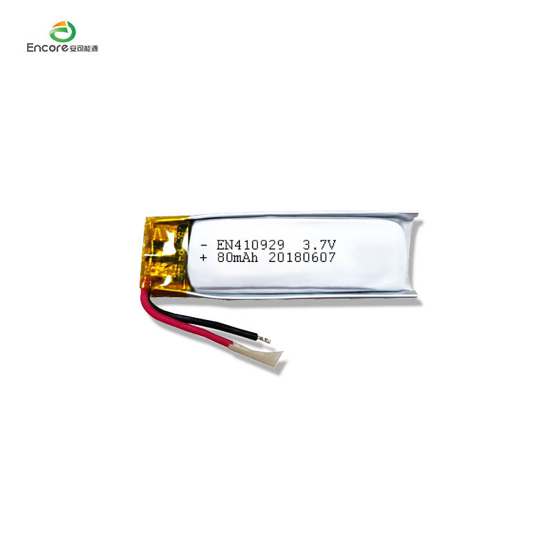 3 7v 80mah अल्ट्रा पतली छोटी ब्लूटूथ हेडसेट बैटरी