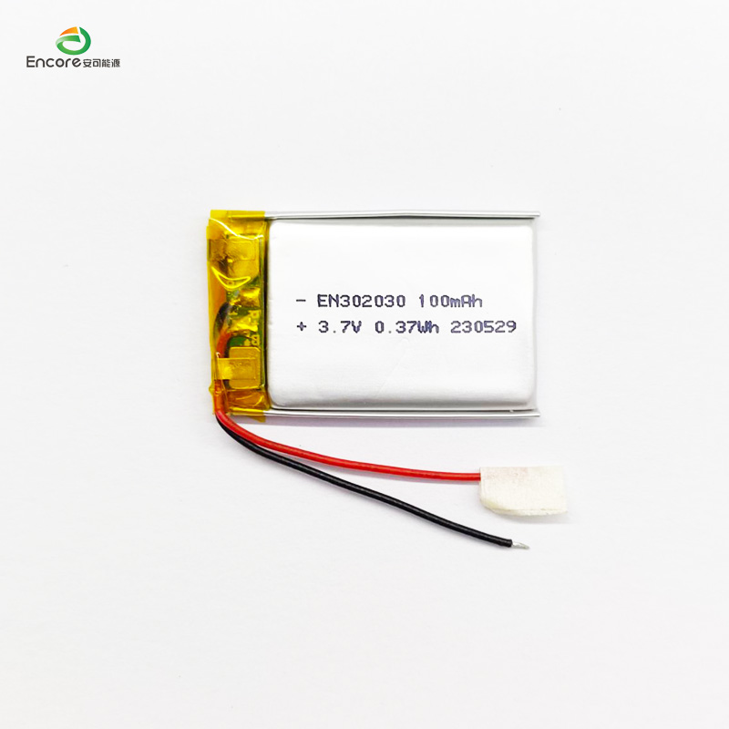 3.7V रिचार्जेबल 100mah बैटरी