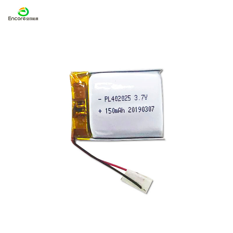 402025 150mAh 3.7v रिचार्जेबल लाइपो बैटरी