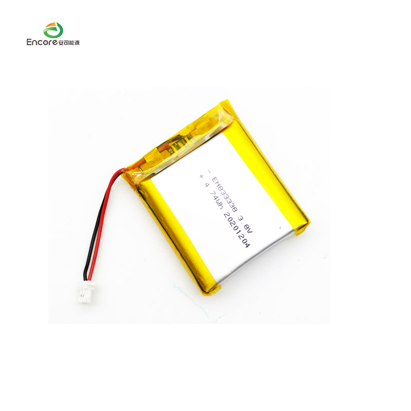 833338 1280mAh 3.8v रिचार्जेबल लाइपो सेल